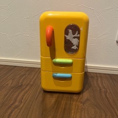 子供用　木製キッチン　冷蔵庫　セットの画像