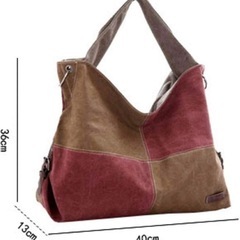 ショルダーバッグ キャンバスバッグ ハンドバッグ大容量 カバン　旅行の画像