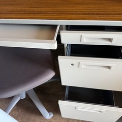 オフィスデスク　事務机　椅子　セット　幅100cm 奥行60cm 高さ70cmの画像
