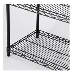 ニトリ　スチールラック　黒　120cm 5段の画像