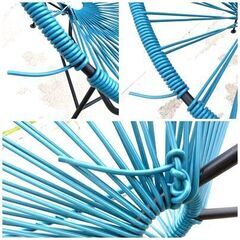 ガーデンチェア　ラウンジチェア　◇ アカプルコチェア　Acapulco Chair ◇　一人掛け　ディープスカイブルー　メトロクス　▲訳ありの画像