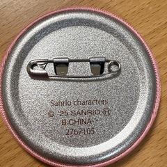 【美品】サンリオ刺繍缶バッジ⭐️ウィッシュミーメルの画像