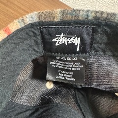 Stussy チェック柄 キャップの画像