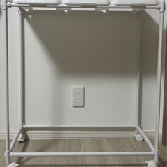 分別ダストワゴン 3分別 大容量 ゴミ袋ホルダー ゴミ袋スタンド タワーゴミ箱 キャスター付き ダストボックス おしゃれ フタ付きゴミ箱 (ホワイト)の画像