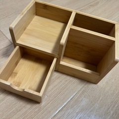 木の収納ケースの画像