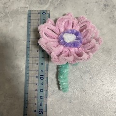 (ハンドメイド/手作り)モールフラワー　花　一輪の画像
