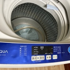 アクア　7kg 2017年製　全自動洗濯機 洗濯槽分解洗浄済 3ヶ月保証付の画像