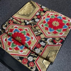 本場西陣 袋帯 亀甲に花模様 鳳凰 蝶 フォーマル 振袖にもの画像