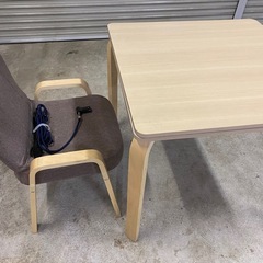 こたつセット ハイタイプ コタツとイスのセットの画像