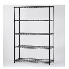 ニトリ　スチールラック　黒　120cm 5段の画像