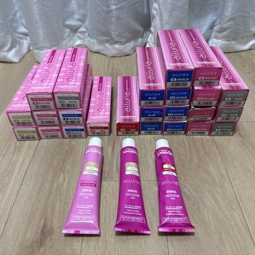 ロレアル アルーリア ヘアカラー剤 27本セット＋使いかけ まとめ売りセット