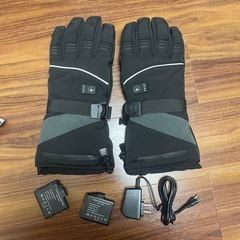 電熱グローブ 暖房手袋 ヒートグローブ バッテリー 充電器付 3段階温度調節の画像