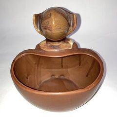 中古　小物　少女の小物入れ？　置物？　花瓶？の画像