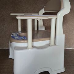 ポータブルトイレ きらく PS型 簡易トイレ 介護用 高さ調整 省スペースの画像