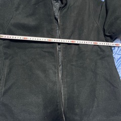 ①上着　黒色　L あったかい　ブラック　古着　あたたかいの画像