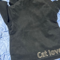 ②上着　黒色　L あったかい　ブラック　古着　あたたかいの画像