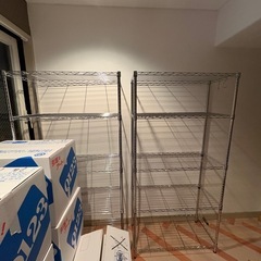 スチールラック　2台　の画像