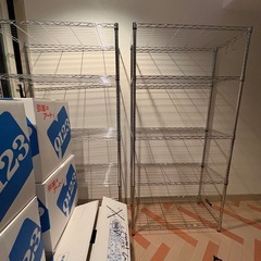 スチールラック　2台　の画像