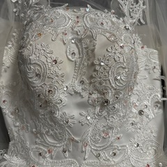 Aライン ウェディングドレス👰Lサイズの画像