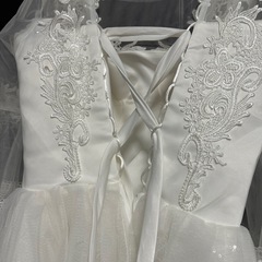 Aライン ウェディングドレス👰Lサイズの画像