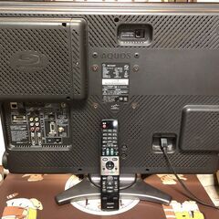 配送可　SHARP　AQUOS　LC-26DX2　26インチ　3波対応（地デジ・BS・CS）リモコン付 ブルーレイドライブ(難アリ)内蔵の画像