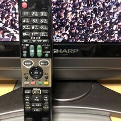 配送可　SHARP　AQUOS　LC-26DX2　26インチ　3波対応（地デジ・BS・CS）リモコン付 ブルーレイドライブ(難アリ)内蔵の画像