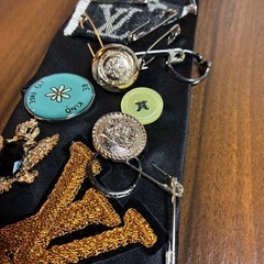 【1点もの】ファスナー&安全ピン&チェーン付ネクタイの画像