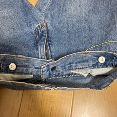 デニム　ズボン　120 お花ボタンの画像