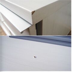 テレビ台　高さ42x幅181x奥行47㎝　ホワイト　テレビボード　ローボード　モダン　収納たっぷり　引出4杯　高さ調節 日本家具産業　527ZSの画像