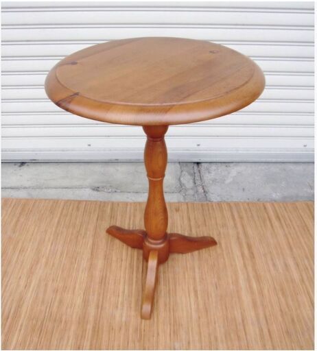 コスガ　PROVENCE　パイン材 サイドテーブル 机 飾り棚 丸テーブル ラウンド KOSUGA プロヴァンス　カントリー 直接引取歓迎　529ZS