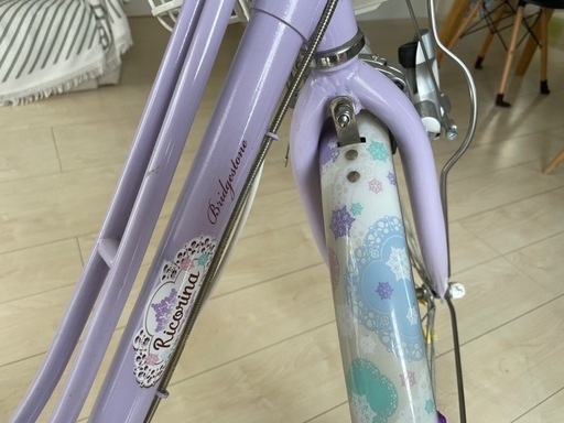 【手渡し限定】☆美品☆ ブリヂストン 24型 リコリーナ E.Xティーンラベンダー シングルシフト 女の子用