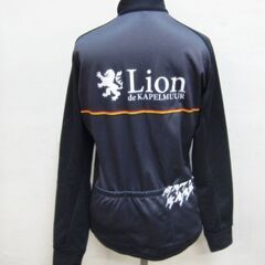 カペルミュール リオン レーシングサーモジャケット 千鳥チップ ブラック 長袖　Lion de KAPELMUUR　長袖　サイクルジャージ L　572ZSの画像