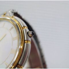 セイコー ドルチェ 腕時計　5E31-6B20　ケース付　SEIKO　Dolce　クォーツ シェル文字盤 ローマンインデックス　ゴールド/シルバー　573ZSの画像