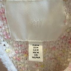 新品 H&M 襟付きカーディガン ニット ライトピンクメランジの画像