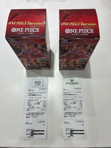 ONE PIECEカードHeroines Edition 2box3パックプロモ