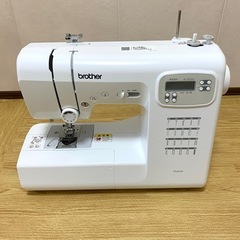 brother コンピューターミシン　新型PS205X ホワイト ほぼ新品　6色糸付きの画像