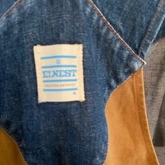 ELNEST オーバーオール デニム　ダック地　メンズXLの画像