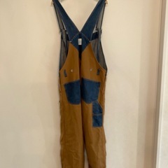 ELNEST オーバーオール デニム　ダック地　メンズXLの画像