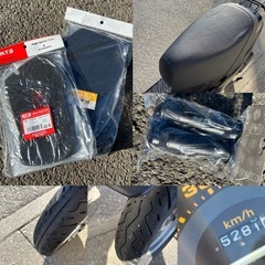 ⭐️AF27ディオ❗️快速2スト⭐️バッテリ・シート・エアクリ・プラグ新品交換で快調⭐️50cc原付スクーター⭐️の画像