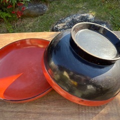 特大 おひつ 漆？の画像