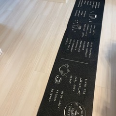 ニトリ　キッチンマット黒45✖️240の画像