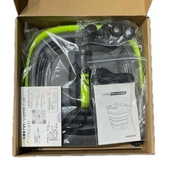 高圧洗浄機 コードレス ポータブル 折りたたみ キャスター付 電動ブラシ3種付 充電式 軽量 ベランダ 玄関 網戸 洗車の画像