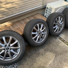 ⭐️4本価格⭐️スタッドレス 185/60R15 GOODYEAR ICENAVI6 ＋WARENホイール🛞の画像