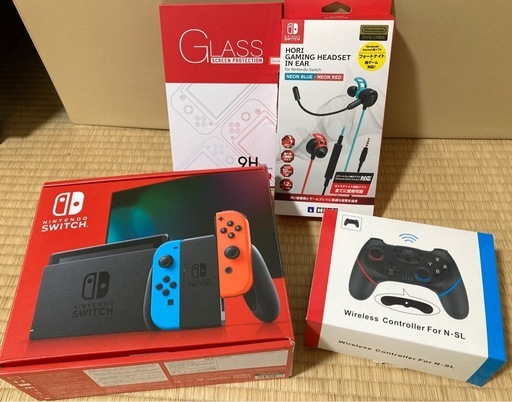 ニンテンドースイッチ本体、プロコン、イヤホン