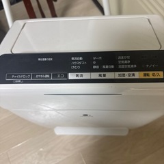 風邪対策に、加湿機能付き空気清浄機ナノイーの画像