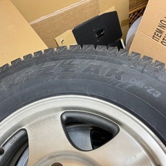 ブリヂストン ブリザック ジムニー 215/80R16 JA11純正アルミ付き 中古の画像