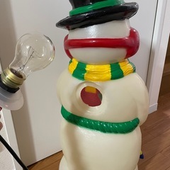 クリスマス　イルミネーション　雪だるま　スノーマン　ブローライト　レトロの画像