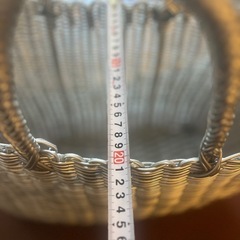 ビニール編みバッグの画像