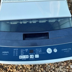 AQUA 洗濯機4.5キロの画像