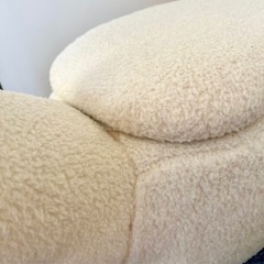 エアリゾーム　アルパカ　収納付き　スツール　ふわふわの画像